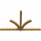 Ekena Millwork Redmond Rough Sawn Timber Gable Bracket, Western Red Cedar, 96"W x 60"H x 4"D x 4"F, 15/12 Pitch GBW096X60X0404RED00RWR - alternate 5